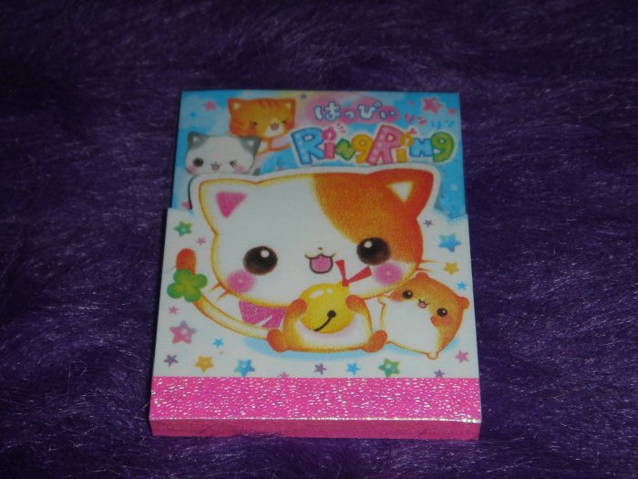 Q-Lia Ring Ring Kitty Mini Memo Pad Kawaii