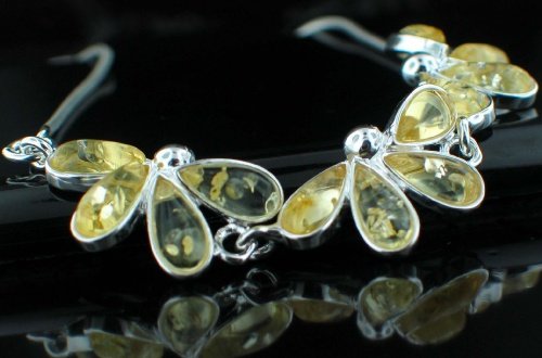 SALE!! - Baltic Amber in Silver Necklace