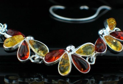 SALE!! Baltic Amber in Silver Necklace