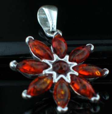 SALE!! - Baltic Amber in Silver Necklace