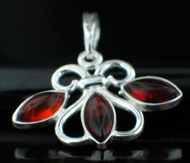 SALE!! - Baltic Amber in Silver Necklace