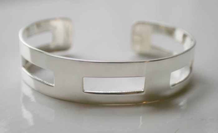 SALE!! - Genuine 925 Sterling Silver Cuffs (Bangles) - Modern Cuff