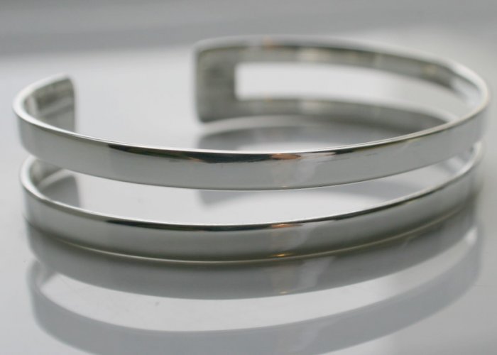 SALE!! - Genuine 925 Sterling Silver Cuffs (Bangles) - 2 Strand