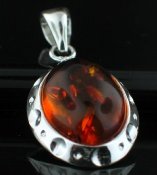 SALE!! - Genuine Baltic Amber with Silver Snake Chain necklace