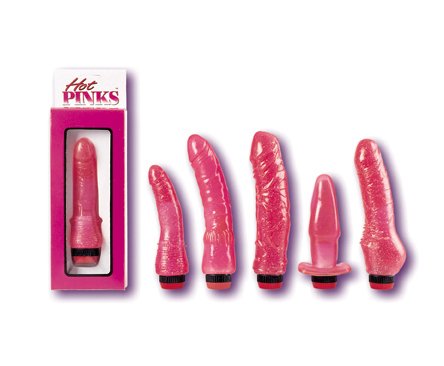 Hot Pink Curved Penis 7 inch
