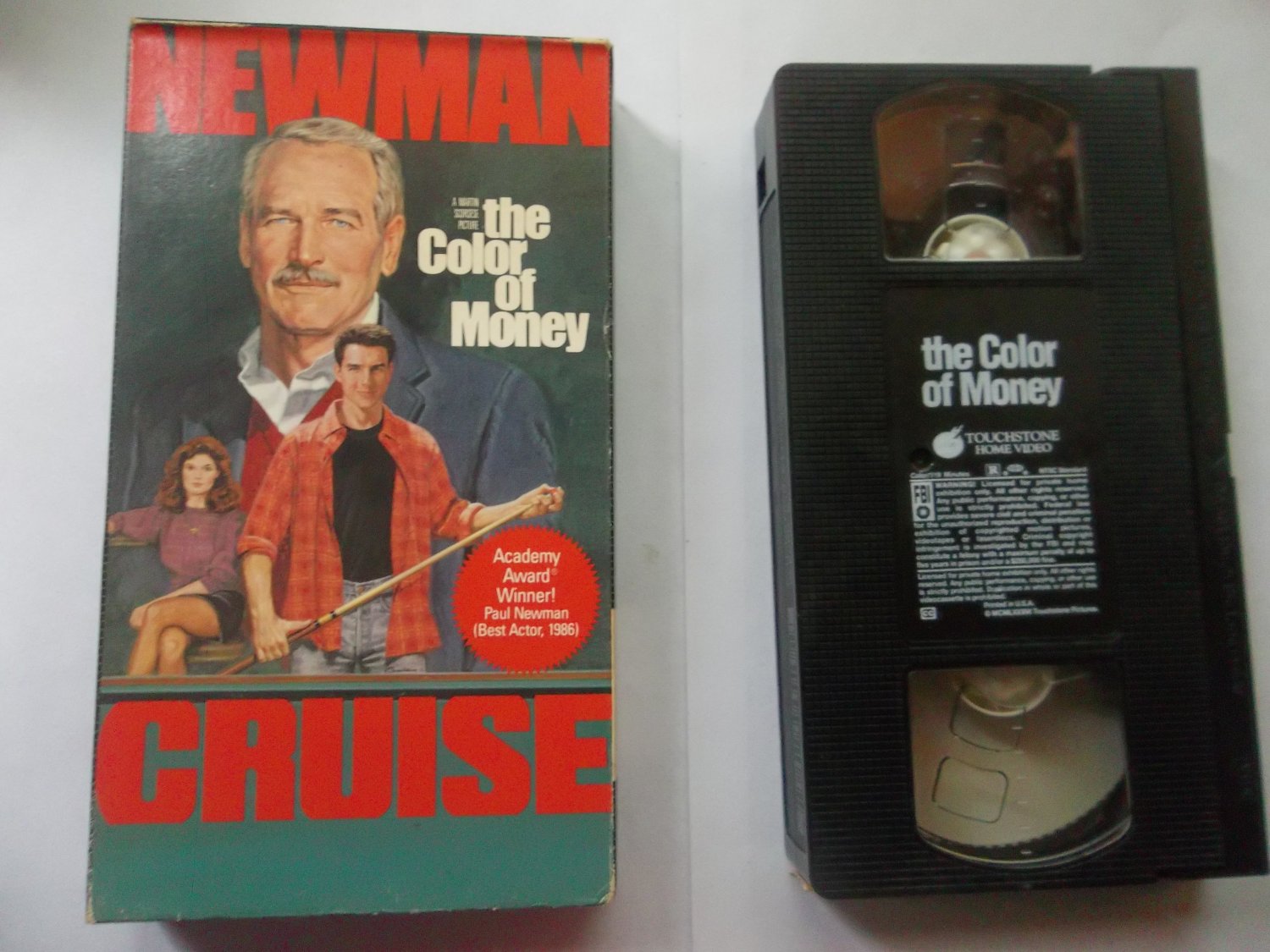 THE COLOR OF MONEY VHS FAST SHIPPING PAUL NEWMAN TOM CRUISE DRAMA