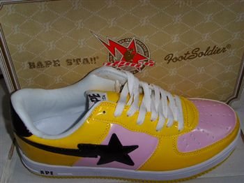 A Bathing Ape Shoe (Yellow/Pink/Black)