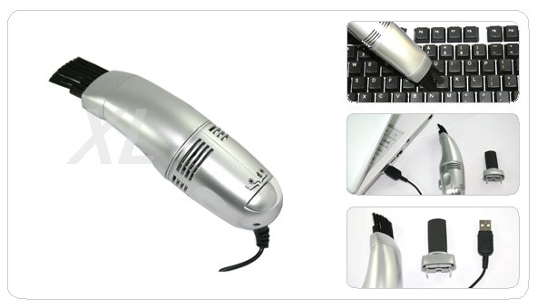 Mini computer vacuum