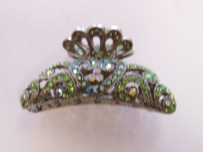 green hair pin(2)