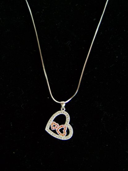 triple heart necklace