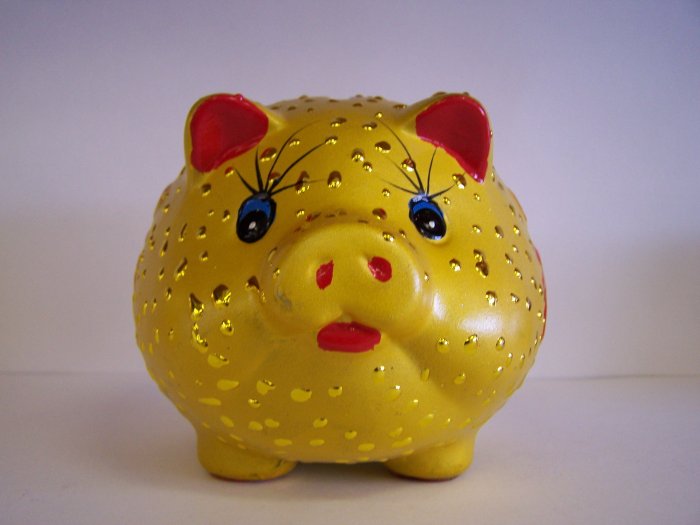 golden pig coin bank
