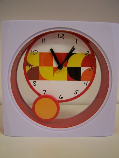 red clock
