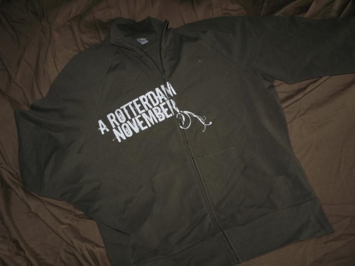 Women's Cadet Jacket - Black with white floral logo - Med