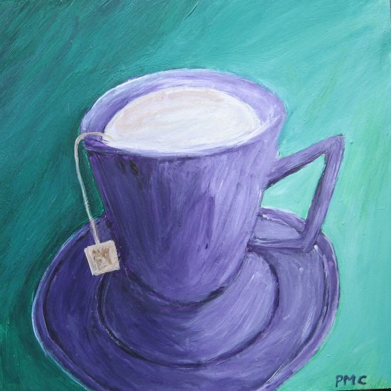 Tea with Cream Purple and Green Original
