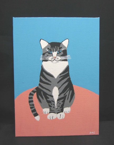 Mr. Gray and Black Tabby Striped Kitty