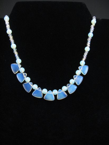 Stunning Opalite and Crystal Necklace