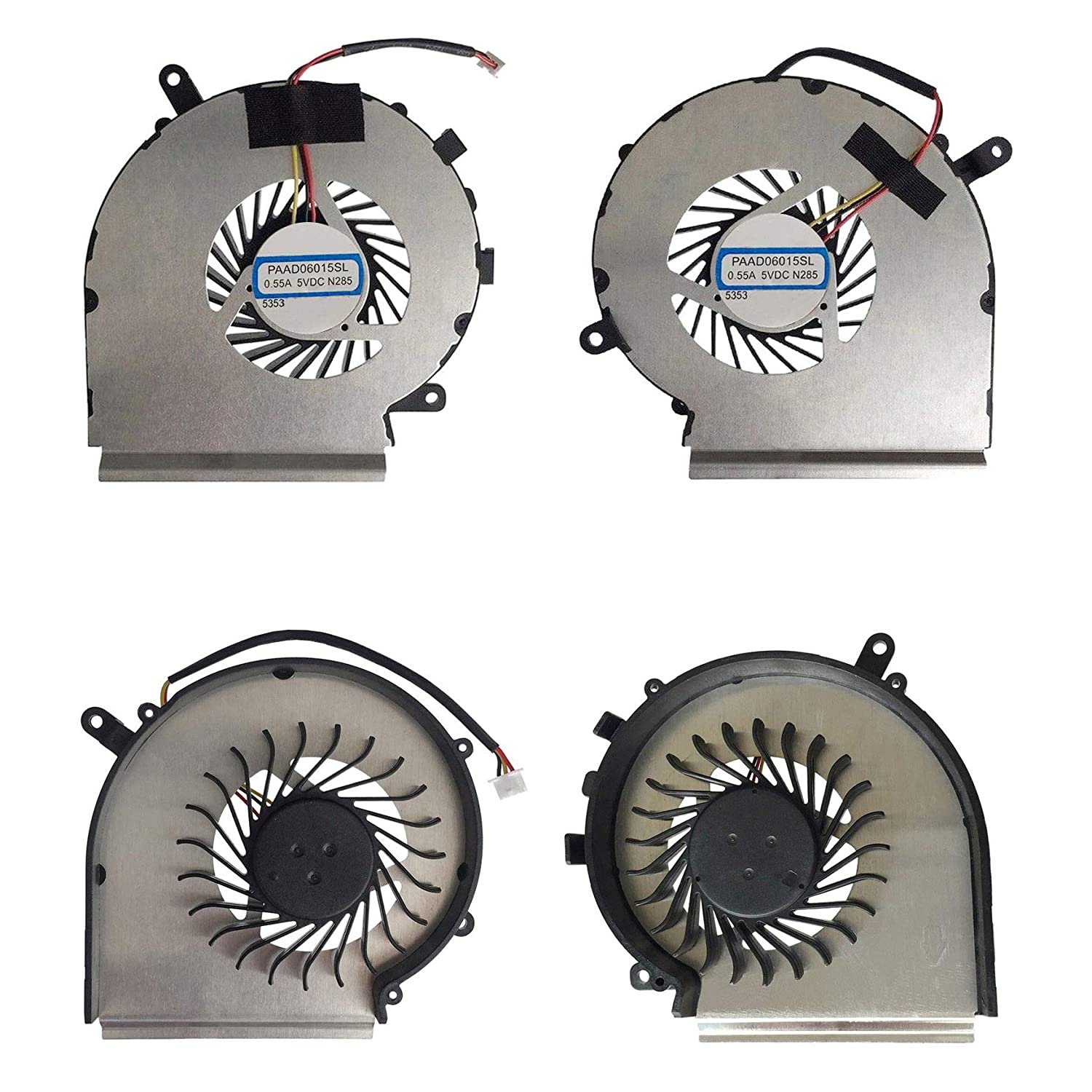 New CPU GPU Cooling Fan For MSI GE62 2QD 215TH Apache Pro