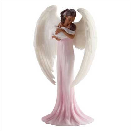 angel holding infant