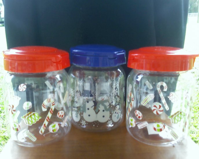 Plastic Christmas Jars