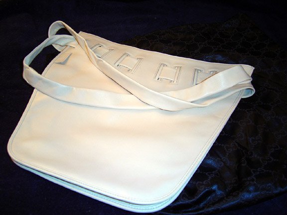 Gucci Biege Lambskin Leather Shoulder Bag