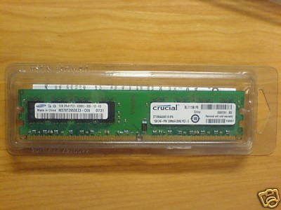 CRUCIAL 1GB 200-pin SODIMMs / DDR2 PC2-5300 memory modules