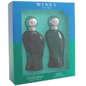 WINGS by Giorgio Beverly Hills - Gift Set -- 3.4 oz Eau De Toilette Spray + 3.4 oz After Shave (Men)