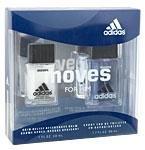 ADIDAS MOVES by Adidas - EDT SPRAY 1.7 OZ & AFTERSHAVE BALM 1 OZ (M)