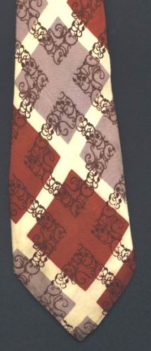 Vintage 40s Tie Rockabilly Swing RAXON BRILL rooster brand VLV