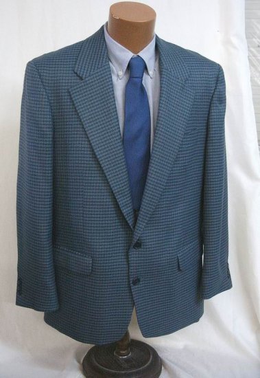 Blue grey Sport Coat Blazer Jacket 40 Reg NWT Utex Jones New York Perry Ellis Massimo