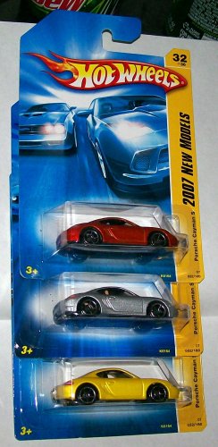 Hot Wheels 2007 NEW MODELS #32 PORSCHE CAYMAN 3 CAR LOT