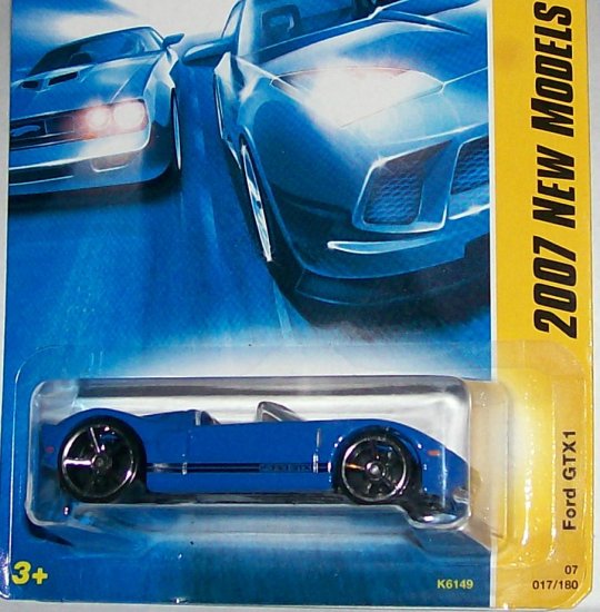 Hot Wheels 2007 NEW MODELS #17 FORD GTX-1 BLUE
