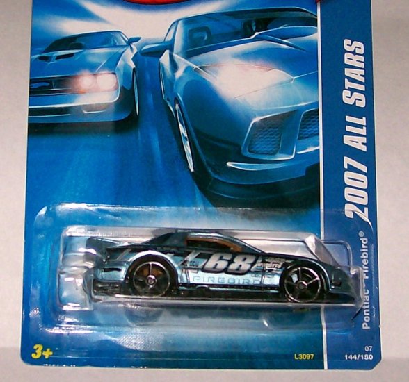 Hot Wheels 2007 ALL STARS #100 "PONTIAC FIREBIRD" MF LIGHT BLUE