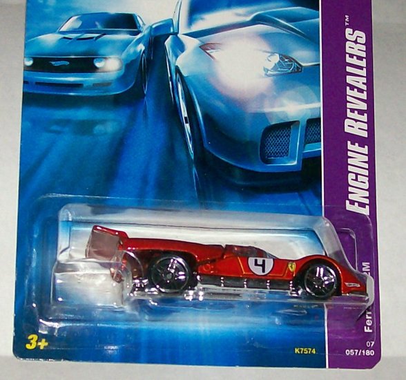 HOT WHEELS 2007 #57 ENG. REVEALERS "FERRARI 512M"