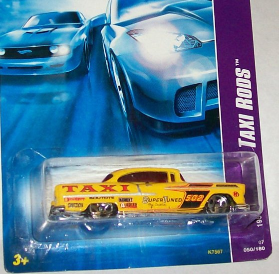 HOT WHEELS 2007 TAXI RODS "1955 CHEVY BEL AIR"