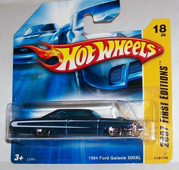 HOT WHEELS 2007 FE #18 "64 FORD GALAXIE 500XL" BLUE