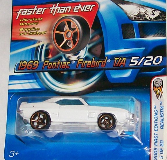 Hot Wheels 2005 REALISTIX SERIES #5 FE "69 FIREBIRD" FTE WHEELS