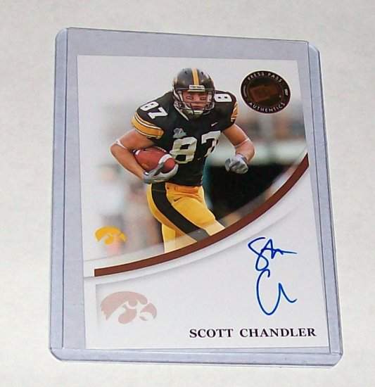 PRESS PASS 2007 "SCOTT CHANDLER" BLUE INK AUTOGRAPH