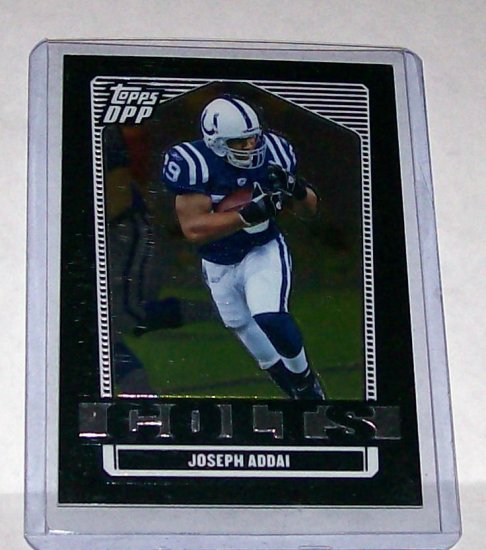 TOPPS DRAFT PICKS 2007 "JOSEPH ADDAI" #52 BLACK CHROME CARD