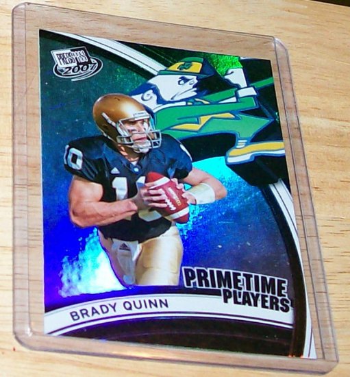 PRESS PASS 2007 "BRADY QUINN" PRIMETIME PLAYERS PP-1