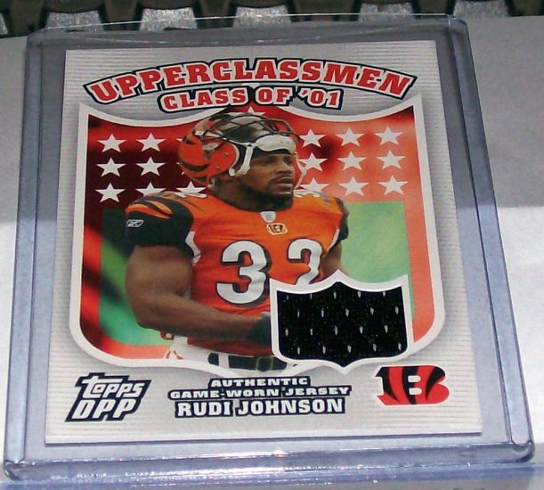 TOPPS DRAFT PICKS 2007 UPPERCLASSMAN JERSEY CARD "RUDI JOHNSON UC-RJ