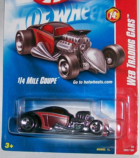 Hot Wheels 2008 WEB TRADING CARD "1/4 MILE COUPE" #90