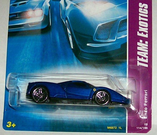 HOT WHEELS 2008 "TEAM EXOTICS" "ENZO FERRARI" #114