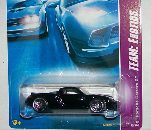HOT WHEELS 2008 "TEAM EXOTICS" "PORSCHE CARRERA GT" #115