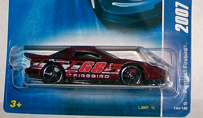Hot Wheels 2007 ALL STARS #100 "PONTIAC FIREBIRD" MF RED
