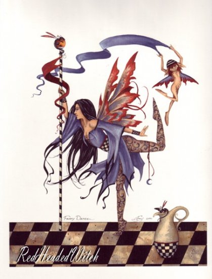 AMY BROWN Print FAERY DANCER 8.5 x 11 Fairies Fairy FAE