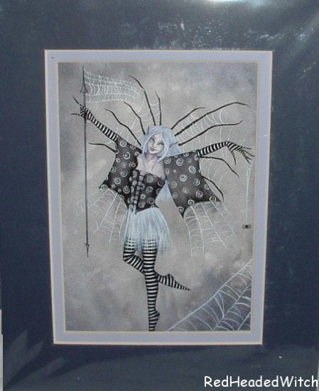AMY BROWN Print WEB DANCER Fae FAIRY MATTED Print