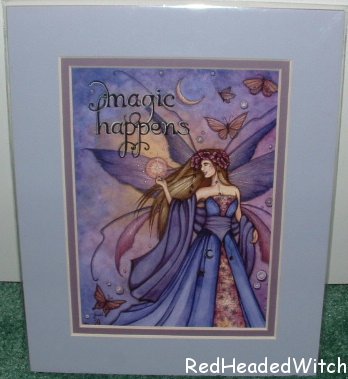 JESSICA GALBRETH Print MAGIC HAPPENS Matted Fairy FAE