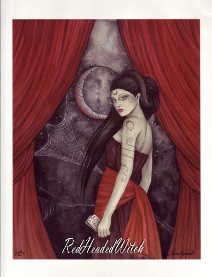 NEW JESSICA GALBRETH Print GYPSY 8.5 x 11 Faery WITCH