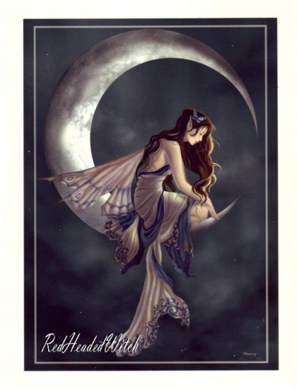 NEW NENE THOMAS Print MEMORY Moon FAERY FAIRY FAE