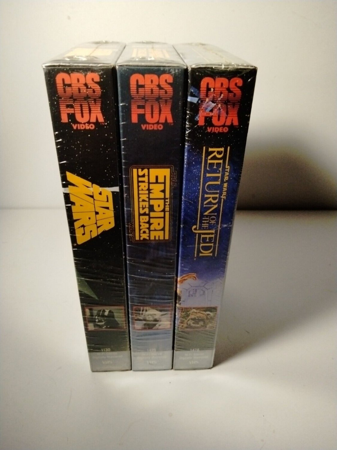 1990 Star Wars VHS Trilogy 3 Tape Box Set Partly Sealed Like NEW CBS